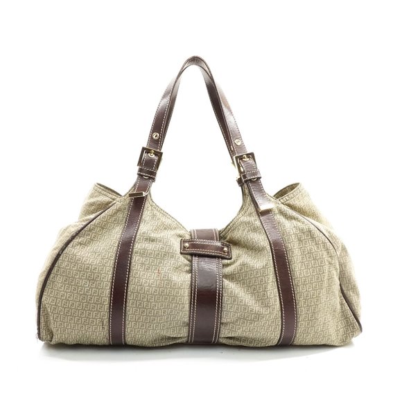 Auth Fendi Tote Bag Brown Canvas #19333F10 - Picture 3 of 11